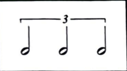 <p>->2분음표 3개를 2개 길이로 연주</p>