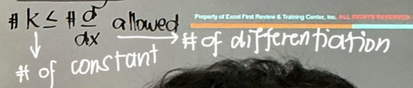 <ul><li><p>No. of times to derive y</p></li><li><p>*DE must have no parameters</p></li></ul><p></p>