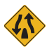 <p>Divided Highway Ends: </p>