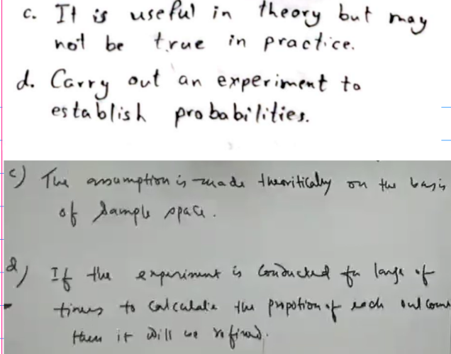 <p>(a) discrete Uniform distribution<br><br>(b) Tossing/rolling a fair die<br>(where if X is the outcome of the die then X follows discrete Uniform distribution)<br><br></p>