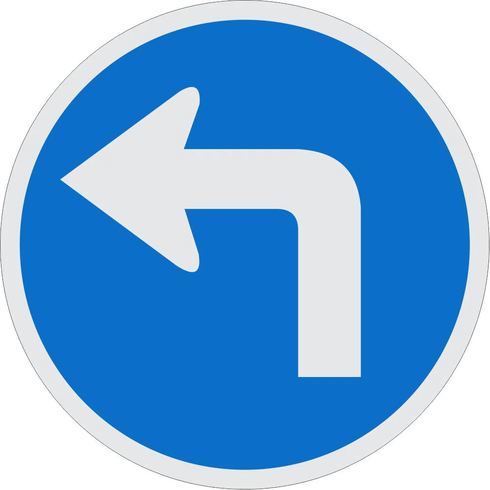 <p>rẽ trái (Turn left at the next corner. - Rẽ trái ở góc phố tiếp theo.)</p>