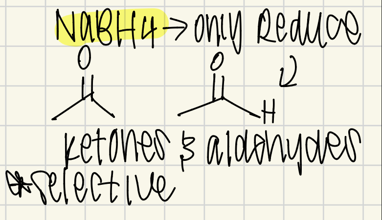 <p>Selective - Aldehydes and Ketones!!!!!!</p>