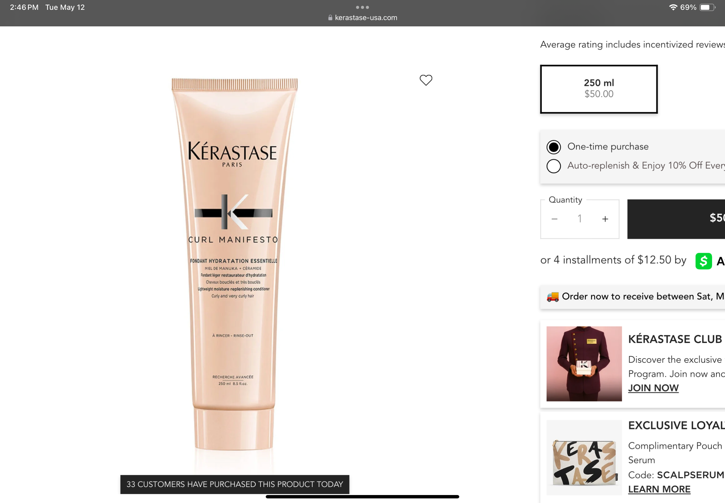 <p>Curl manifesto fondant hydrating conditioner</p>