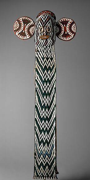 <p>A spectacular, beaded elephant mask used by the Kuosi society in Cameroon. The elite dancers wore it in energetic, dynamic performances to celebrate the divine status of the king and enforce court laws.</p>