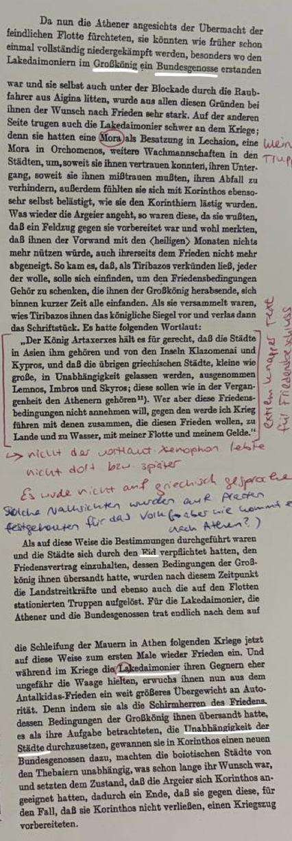 <p>Quellensteckbrief zu Xen. Hell. 5,1,29-31; 35f.</p><p><strong>Lebensdaten</strong></p><p><strong>Soziale Stellung</strong></p><p><strong>Inhalt des Gesamtwerks</strong></p><p><strong>Inhaltsangabe der Quellenstelle</strong></p><p><strong>Unbekannte Begriffe</strong></p><p><strong>Intention</strong></p><p><strong>Quellenwert für das PS-Thema</strong></p>
