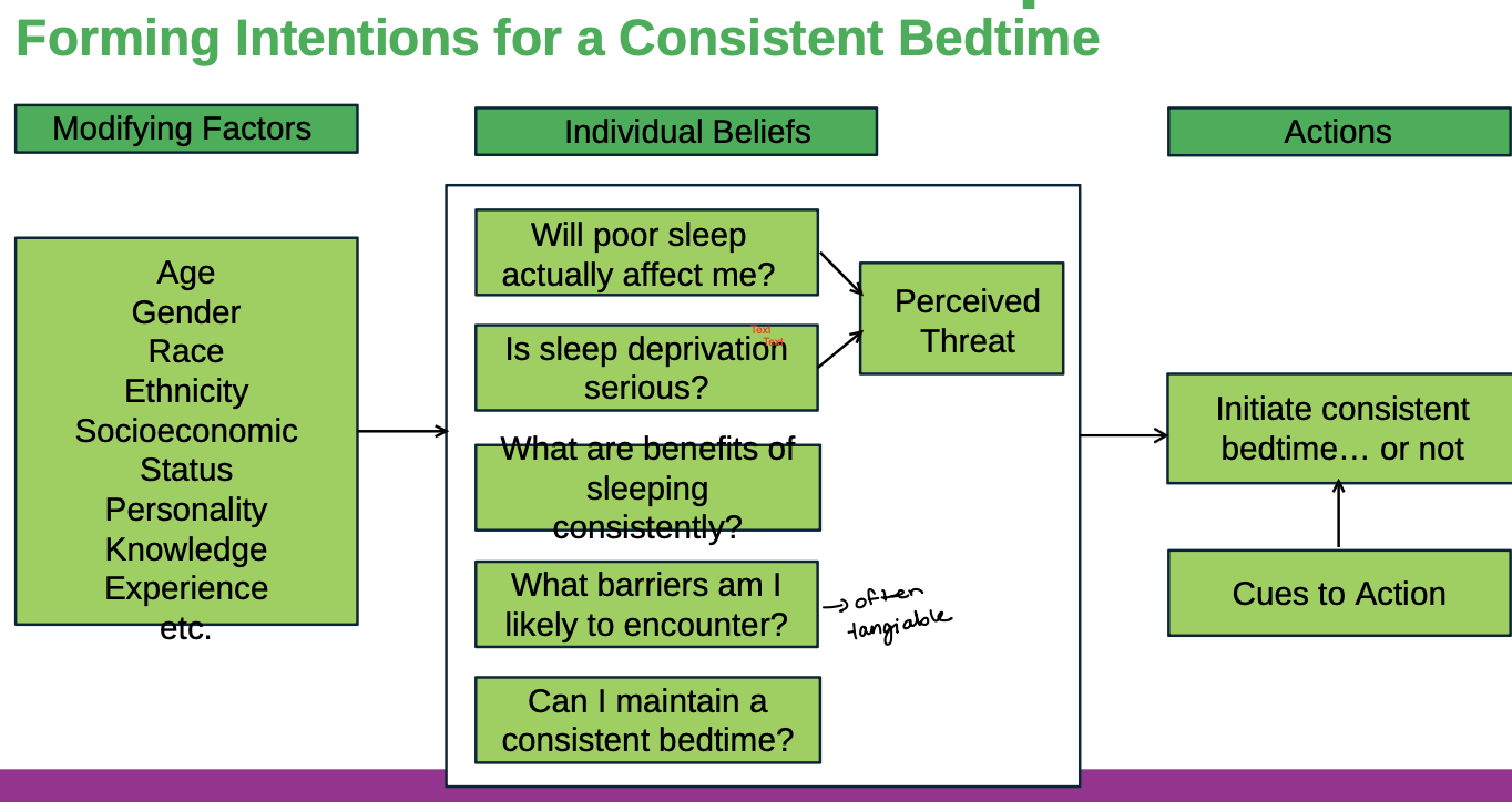 <p>Health belief model</p>