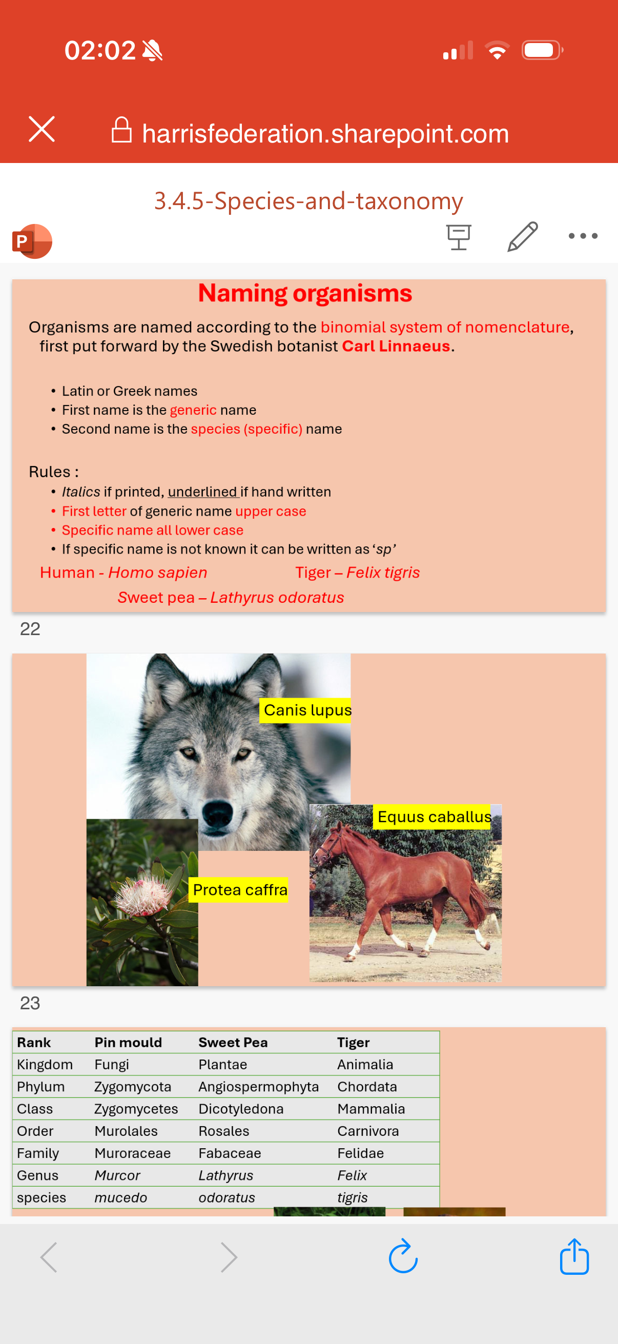 <ol><li><p>Kingdom,phylum,class,order,family, Genus,species</p></li><li><p>Different. 3.common. 4.less</p></li></ol><ol start="5"><li><p>Evolve.   6. Variation.  7.reproductive </p></li></ol><p></p>