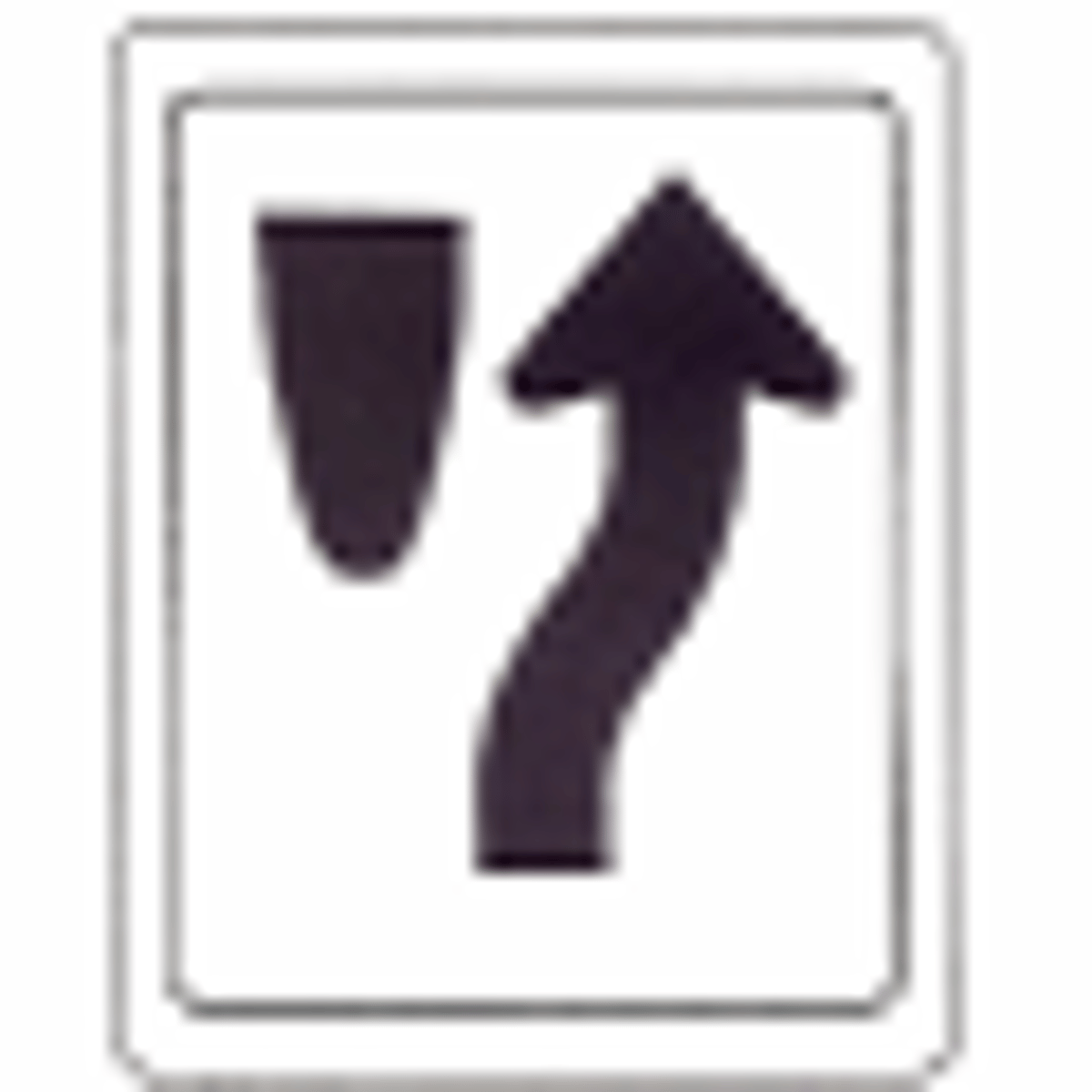 <p>44. This sign means</p><p>A. Divided highway ends.</p><p>B. Keep to the right.</p><p>C. Two-way traffic ahead.</p><p>D. One-way traffic ahead.</p>