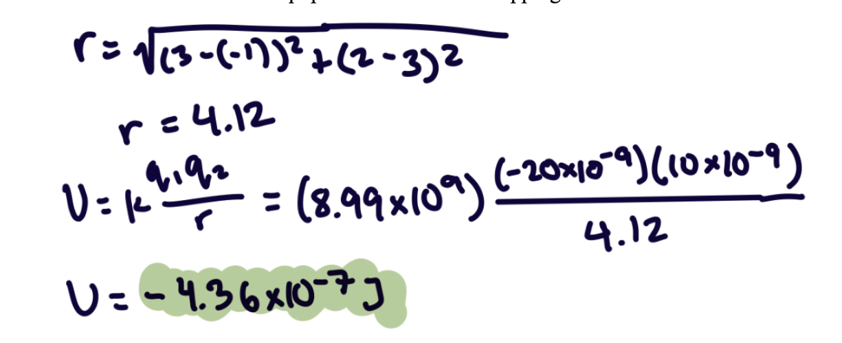 <p>-4.36 e-7J</p>