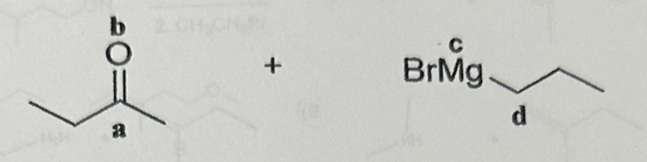 <p>What are the partial charges at each site shown? </p>