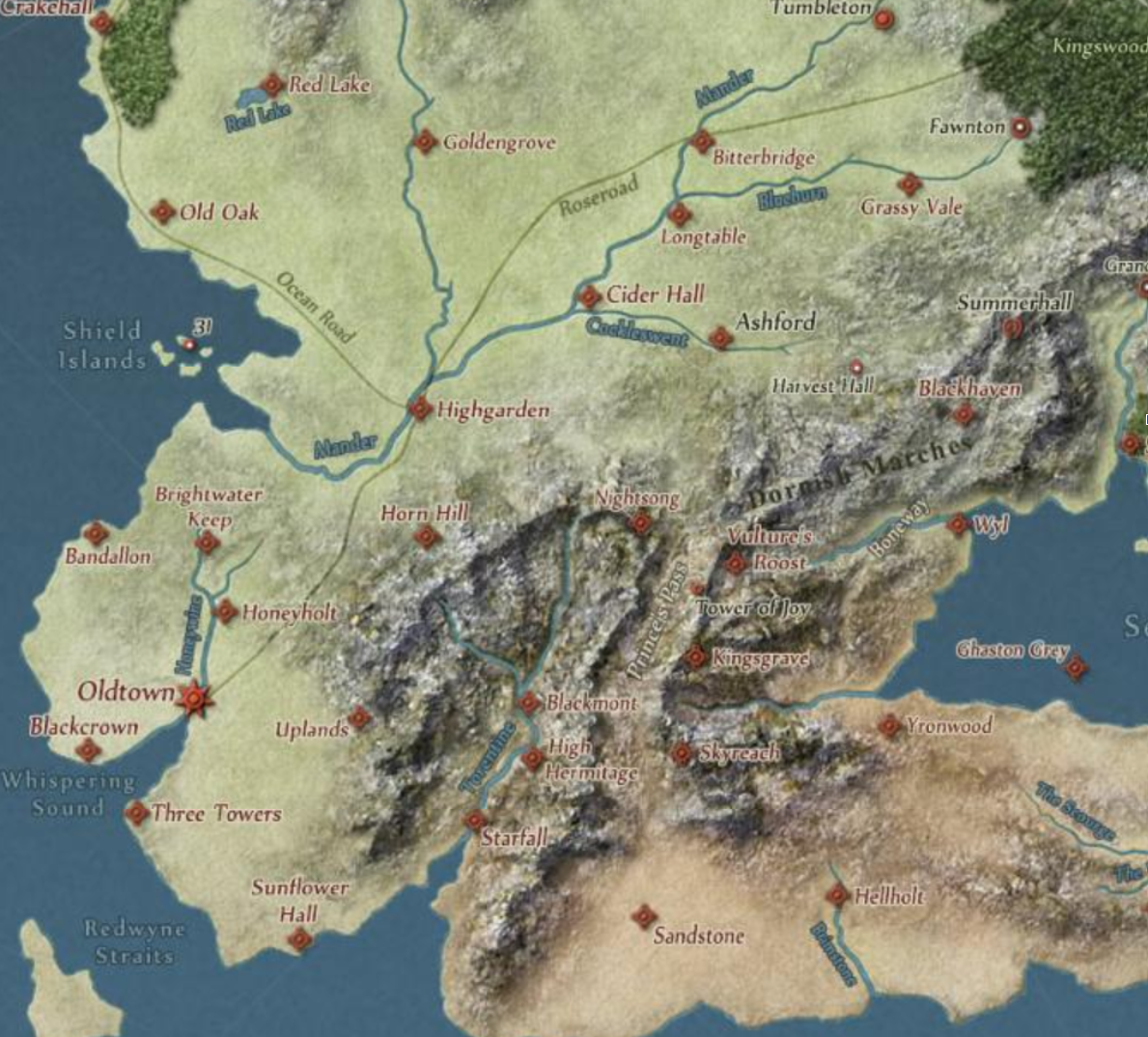 <p>Highgarden - The Reach - Mace Tyrell</p>