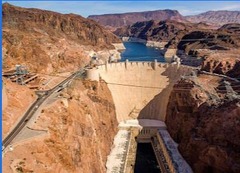 <p>The Hoover Dam.</p>