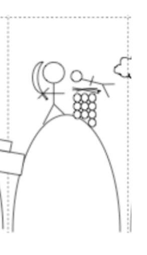 <p>What mountain did the depicted covenant happen on?</p>