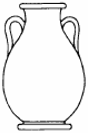 <p>vase shape?</p>