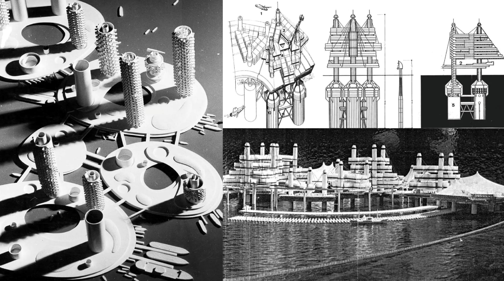 <p>by Kiyonori Kikutake, are the first and most influential proposals to build ‘Megastructures’ into the sea after the dissolution of C.I.A.M.</p>