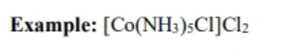 <p>transition metal ions, in combo with ligands form these compunds and counter ions </p>