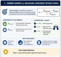 <p>Measure of association used for inter-rater agreement with nominal data.</p>