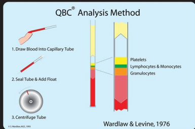<p>Uses the separation of the different cell layers by centrifugal force</p>