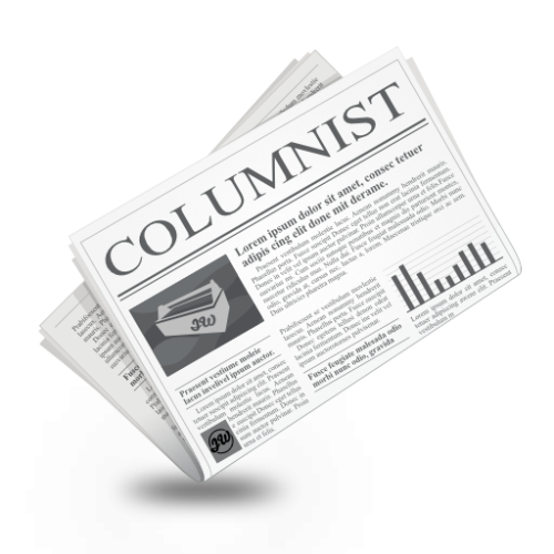 <p>columnist (n) <span>/ˈkɒləmnɪst/</span></p>
