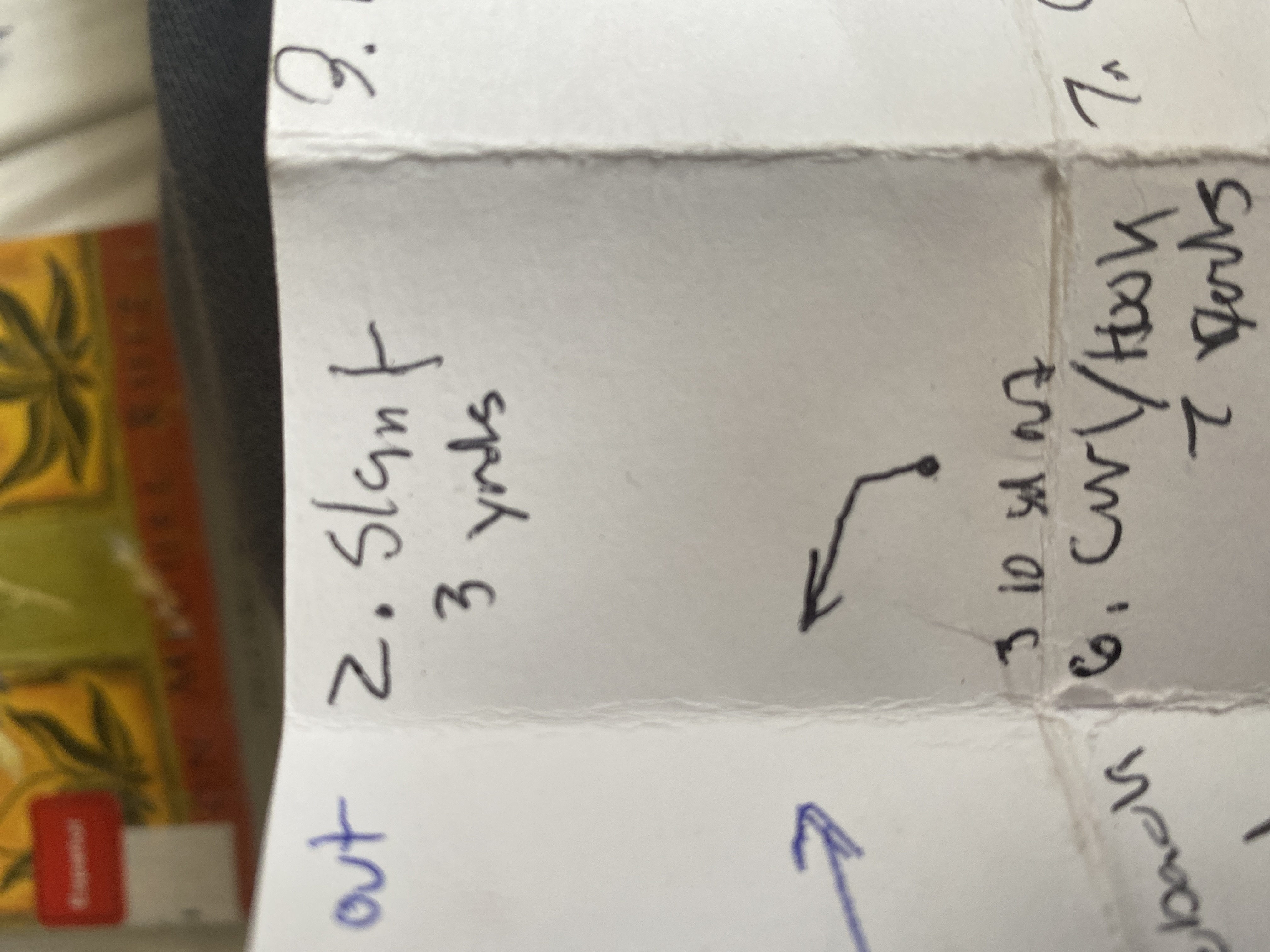 <p>3-10 yds out </p>