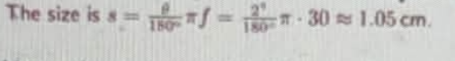 <p>use s = theta/180 degrees x pi x f</p>