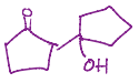 <p>Reacts with itself, both oxygens remain, but one becomes a hydroxyl, no double bond</p>