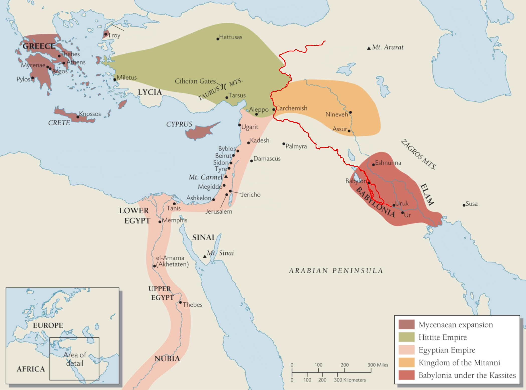 <p>The red selected body of water in this map is the</p>
