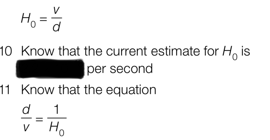 <p>What does formula 2 represent + what is H0</p>