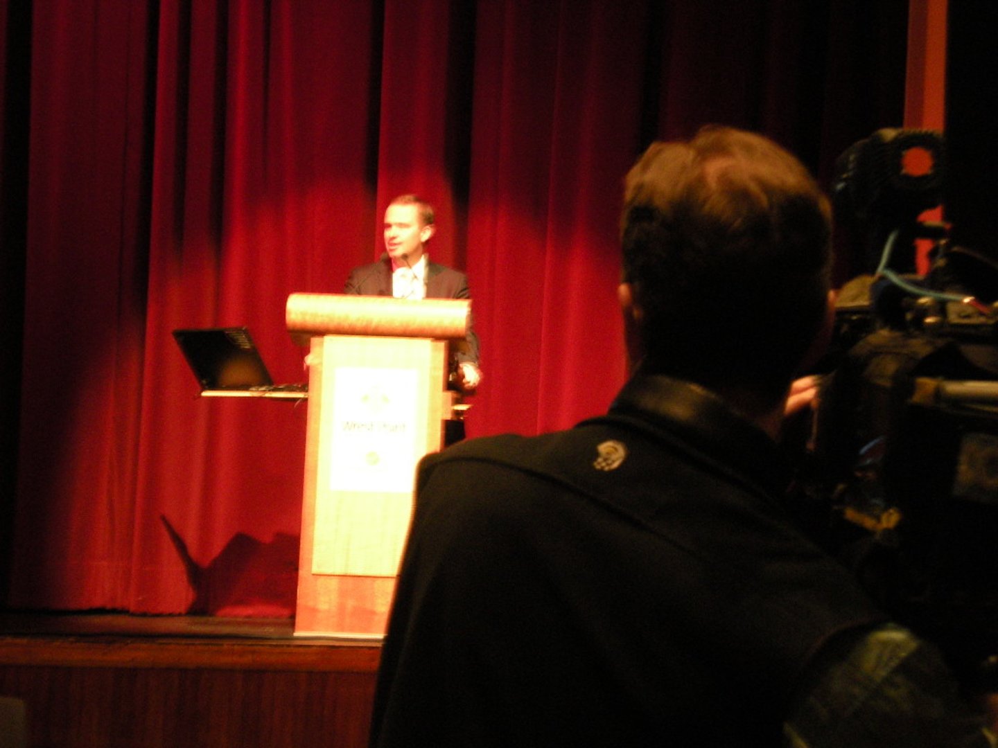 <p>a platform or podium</p>