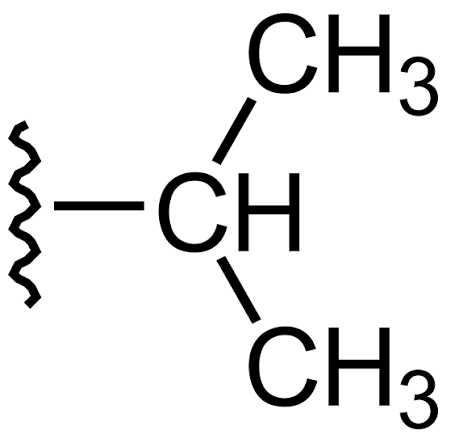 <p>i-Pr, Two Cs branched off one C</p>