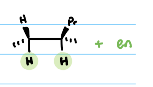 <p>Syn Hydrogenation (<mark data-color="yellow" style="background-color: yellow; color: inherit;">replacing the alkene with two hydrogens on the same side)</mark></p>