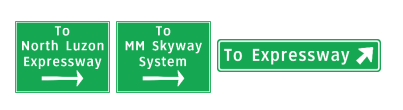 <p>Expressway Approach Signs</p>