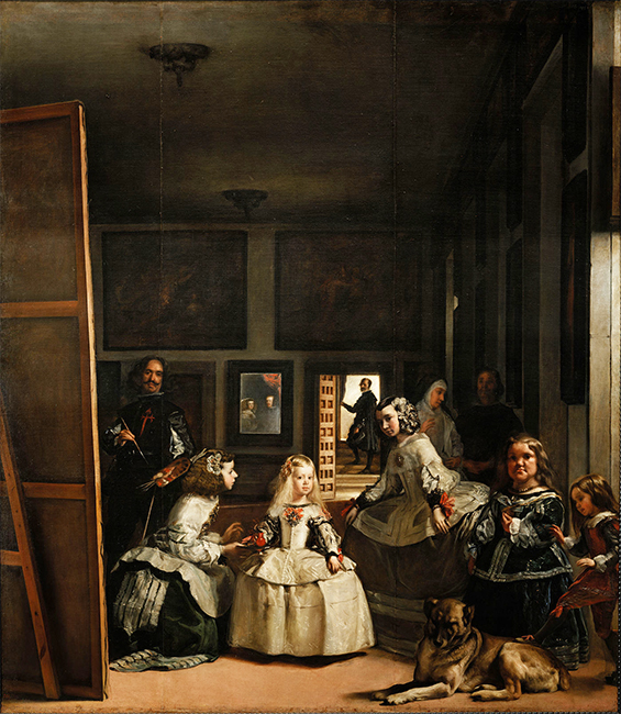<p><span style="line-height: 19.425px;">Velásquez’s <em>Las meninas </em>(1656) is celebrated for its sophisticated composition, theme, and intellectualism. Provide a thoughtful and detailed interpretation of this painting, focusing on its implicit or “deep” meaning.&nbsp;</span></p>