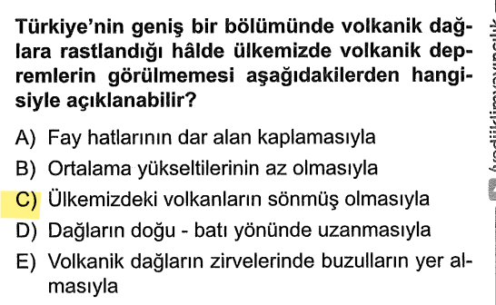 <p>Volkanik deprem için yanardağın patlaması lazım. Bizdekiler emekli (sönmüş) olduğu için ses soluk çıkmıyor.</p>