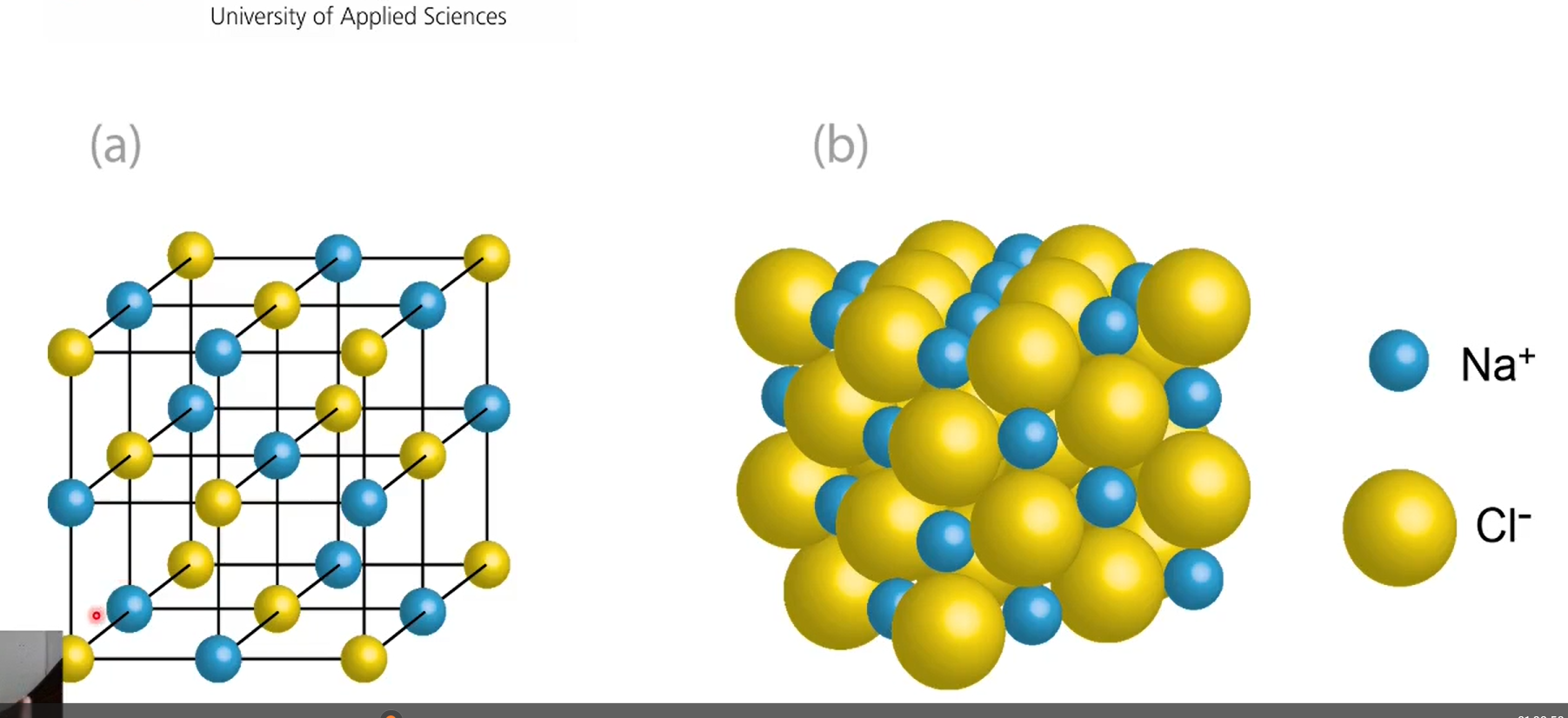 <p>A central atom (often a metal ion) is <strong>surrounded by 6 atoms or ligands</strong>, arranged at the corners of an <strong>octahedron</strong>.</p><ul><li><p><strong>Octahedron</strong> = a shape with <strong>8 triangular faces</strong></p></li><li><p>The <strong>6 surrounding atoms</strong> are positioned symmetrically around the central atom</p></li></ul><p>Ex: a chlorine atom is octahedrally surrounded by 6 sodium ions</p>