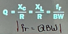 <p>fr = resonant frequency</p>