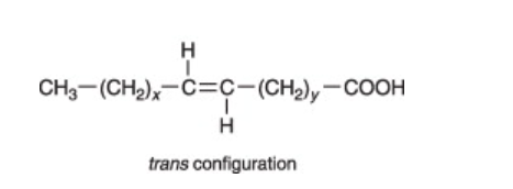 <p>Hydrogen atoms are on the opposite side of the double carbon atoms</p>
