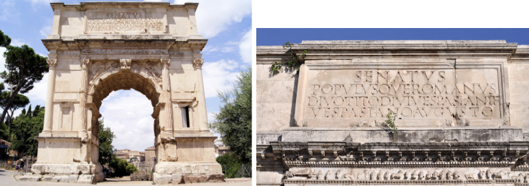 <ul><li><p><span style="background-color: transparent; font-family: "Times New Roman", serif;">Erected in memory of Titus</span></p></li><li><p><span style="background-color: transparent; font-family: "Times New Roman", serif;">Triumphal arch, commemorates victory in Jerusalem and pillaging&nbsp;</span></p></li><li><p><span style="background-color: transparent; font-family: "Times New Roman", serif;">Built by Senate and people of Rome</span></p></li><li><p><span style="background-color: transparent; font-family: "Times New Roman", serif;">Believed theory Titus’s ashes are inside the monument</span></p></li><li><p><span style="background-color: transparent; font-family: "Times New Roman", serif;">Jams of arch are reliefs</span></p></li><li><p><span style="background-color: transparent; font-family: "Times New Roman", serif;">Barrel vault has coffers with rosettes inside</span></p></li><li><p><span style="background-color: transparent; font-family: "Times New Roman", serif;">Eagle carrying soul of Titus into the afterlife on top</span></p></li><li><p><span style="background-color: transparent; font-family: "Times New Roman", serif;">Victory in spandrels&nbsp;</span></p></li><li><p><span style="background-color: transparent; font-family: "Times New Roman", serif;">Frieze with procession of sacrifice</span></p></li></ul><p></p>