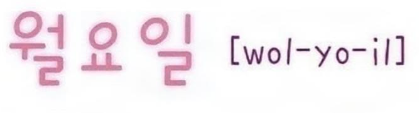 <p>월요일</p>