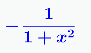 <p>-1/(1+x²) +C</p>
