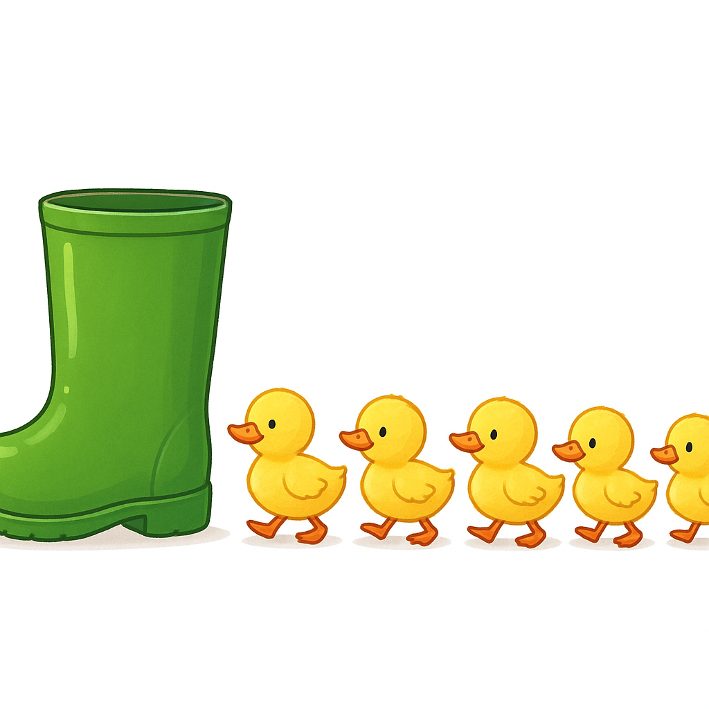 <p>A learned behavior where a young animal forms a social bond with another organism.</p>
