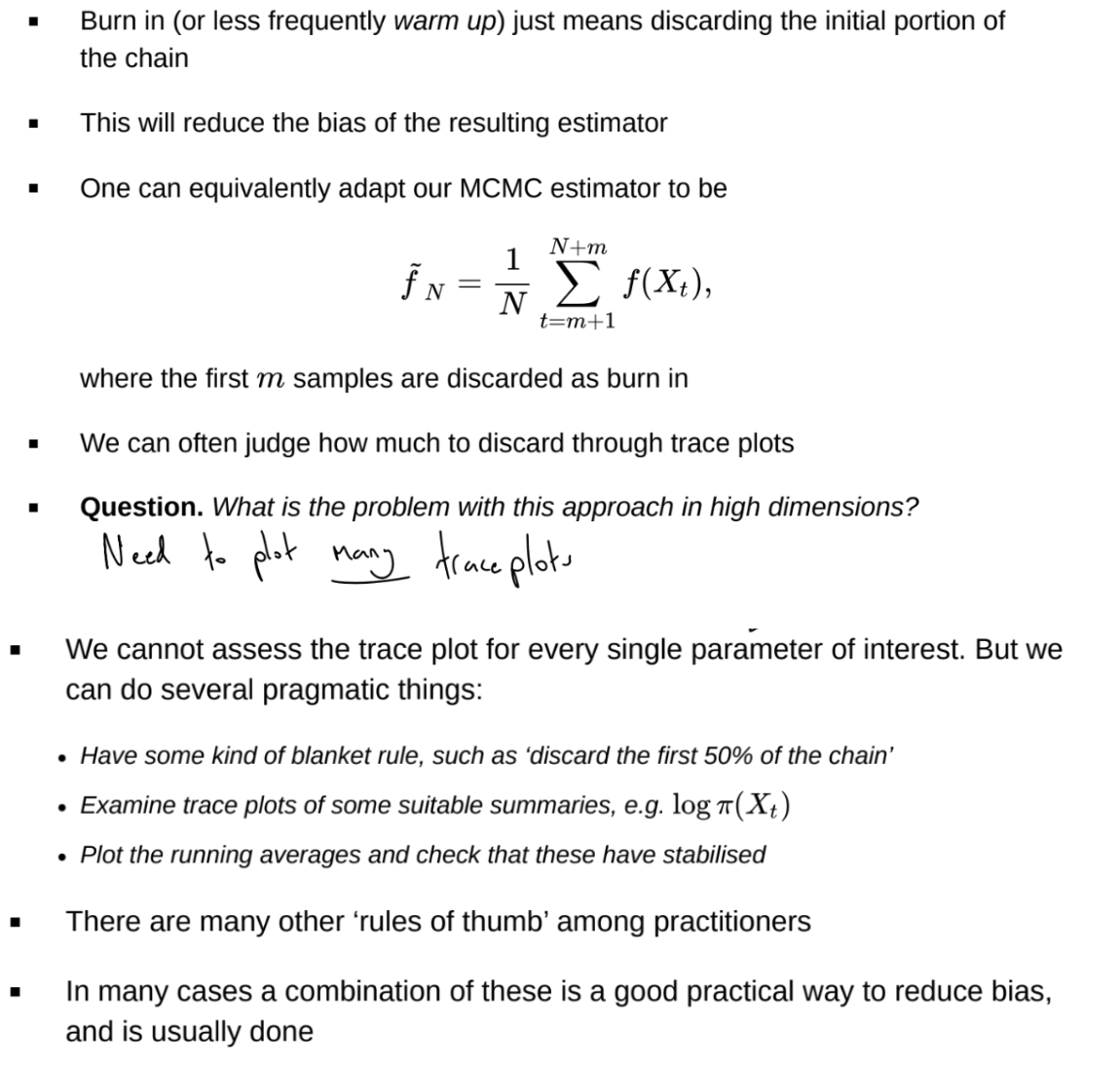 <p>Or use Gelman-Rubin diagnostic</p>
