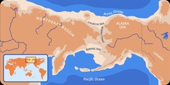 <p>Land formations that connect two or more landmasses, facilitating the migration of flora and fauna between regions that are now separated by water.</p>