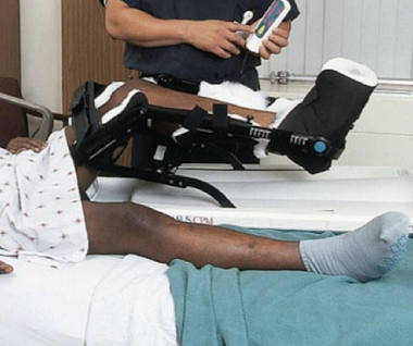 <p>continuous passive motion machine <strong>for total knee replacement</strong></p>