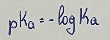 <p>Negative logarithmus of K<sub>a</sub></p>