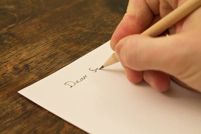<p>He wrote </p><p>He wrote a letter to Santa a long time ago</p>