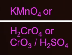 <p>use a strong oxidizing agent</p><ol><li><p>k<strong>no</strong>w <strong>M</strong>a<strong>n </strong>im not going to drink <strong>alcohol first</strong> (primary alcohol) before driving the <strong>car</strong></p></li><li><p>do you <strong>h</strong>ave <strong>2 cr</strong>amp my style, i want to drink <strong>alcohol first</strong> before driving the <strong>car</strong></p></li><li><p>the <strong>CrO</strong><sub>3</sub>wed <strong>H</strong>as <strong>2 </strong> <strong>S</strong>hut <strong>O</strong>p <strong>4 </strong>real, I drink <strong>alcohol 1st </strong>before i drive the <strong>car</strong> </p></li></ol><p></p>