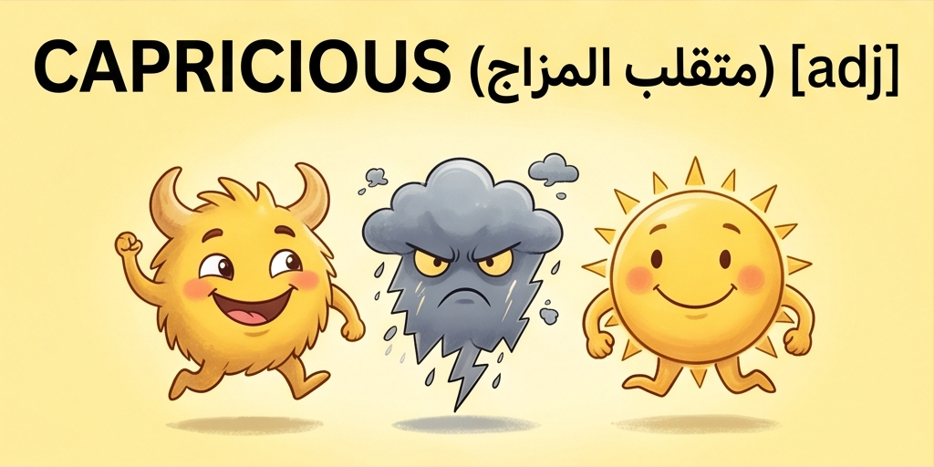 <p>given to sudden and unaccountable changes of mood or behavior.</p>