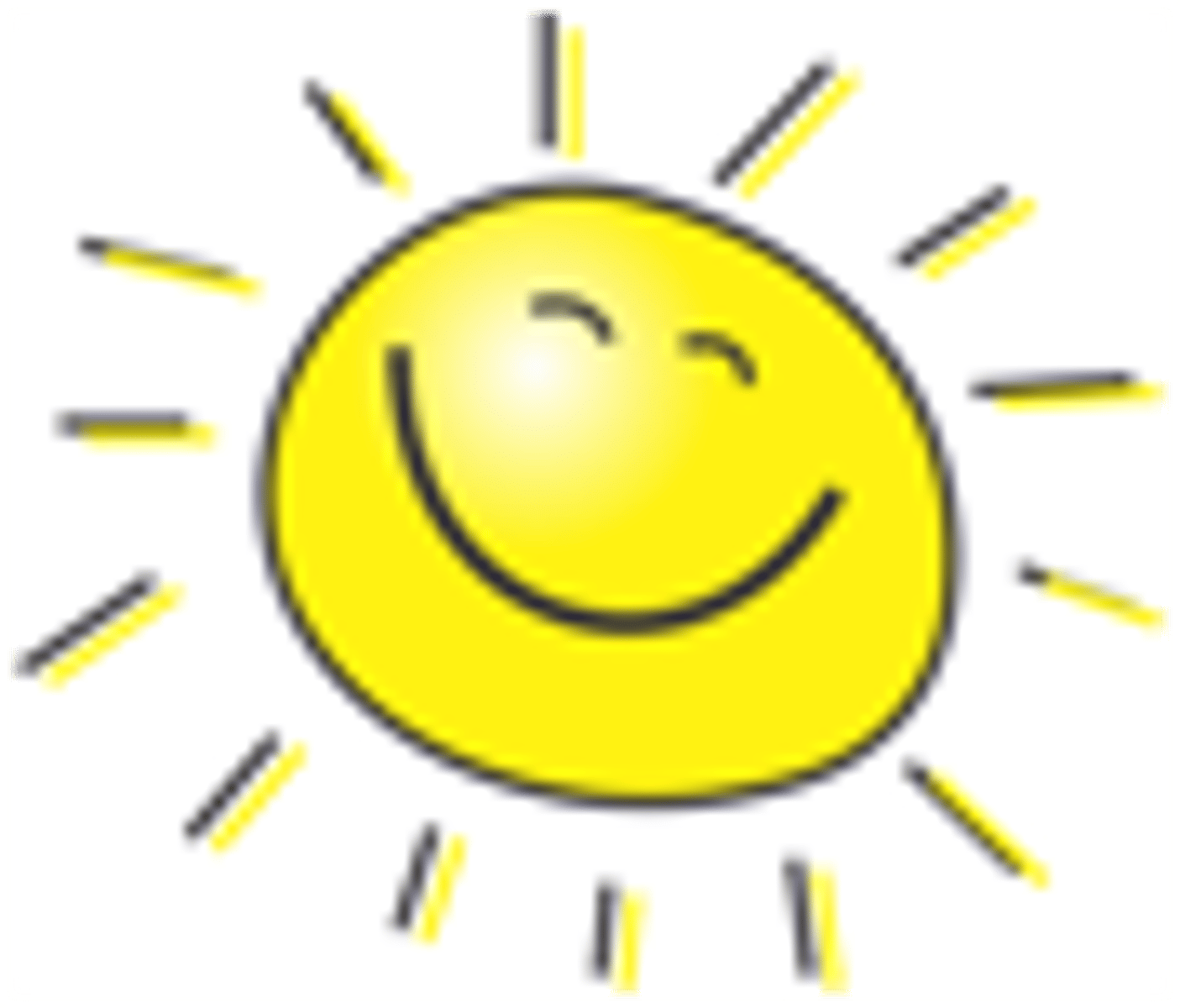 <p>It was sunny</p>