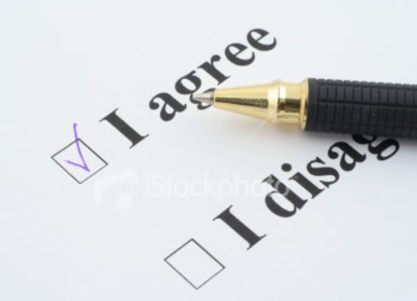 <p>I agree, I do not agree</p>